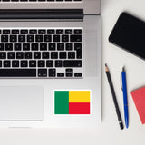 Benin Flag Laptop Sticker Decal Stickers Travel Souvenir Gift Idea