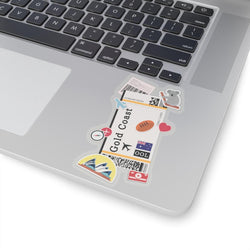 Gold Coast Australien Australische Flagge Aufkleber Mini-Aufkleber Aufkleber Laptop Aufkleber Reise Souvenir Geschenk