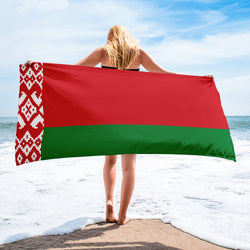 Weißrussland Weißrussische Flagge Strandtuch Pool Handtücher Bad Sauna Urlaub Reise Sommer Geschenkidee