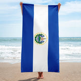 El Salvador Salvadorianische Flagge Strandtuch Pool Handtücher Bad Sauna Badezimmer Urlaub Reise Sommer Geschenkidee