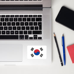 Pegatinas para portátil con la bandera de Corea del Sur, idea de regalo de recuerdo de viaje