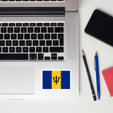 Barbados Barbadian Flag Laptop Sticker Decal Stickers Travel Souvenir Gift Idea