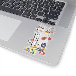 Hobart Australien Australische Flagge Aufkleber Mini-Aufkleber Aufkleber Laptop Aufkleber Reise Souvenir Geschenk