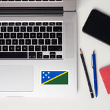 Solomon Islands Flag Sticker Decal Stickers Laptop decal  Travel Souvenir Tourist Beach Lover Food Destination Patriot Gifts