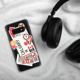 Calgary Alberta Canada Canadian Flag Samsung Galaxy Case S23 S22 S21 S20 S10 Ultra Plus and Fe Personalized Custom City Name
