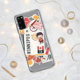 Winnipeg Manitoba Canada Canadian Flag Samsung Galaxy Case S23 S22 S21 S20 S10 Ultra Plus and Fe Personalized Custom City Name