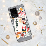 Winnipeg Manitoba Canada Canadian Flag Samsung Galaxy Case S23 S22 S21 S20 S10 Ultra Plus and Fe Personalized Custom City Name