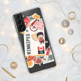Winnipeg Manitoba Canada Canadian Flag Samsung Galaxy Case S23 S22 S21 S20 S10 Ultra Plus and Fe Personalized Custom City Name