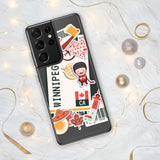 Winnipeg Manitoba Canada Canadian Flag Samsung Galaxy Case S23 S22 S21 S20 S10 Ultra Plus and Fe Personalized Custom City Name