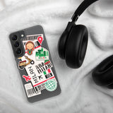 Milan Italy Italian  Milano Italia Flag Samsung Galaxy Case S23 S22 S21 S20 S10 Ultra Plus and Fe Personalized Custom City Name