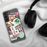 Milan Italy Italian  Milano Italia Flag Samsung Galaxy Case S23 S22 S21 S20 S10 Ultra Plus and Fe Personalized Custom City Name