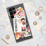Winnipeg Manitoba Canada Canadian Flag Samsung Galaxy Case S23 S22 S21 S20 S10 Ultra Plus and Fe Personalized Custom City Name
