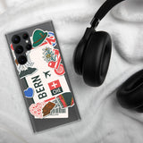 Bern Switzerland Swiss Flag Samsung Galaxy Case S23 S22 S21 S20 S10 Ultra Plus and Fe Personalized Custom City Name Samsung Galaxy Case