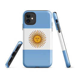 Funda para iPhone 15, 14, 13, 12, 11 Pro Max Plus Mini con bandera argentina, resistente y protectora para iPhone