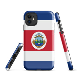 Funda para iPhone 15, 14, 13, 12, 11 Pro Max Plus Mini con bandera de Costa Rica, resistente y protectora para iPhone