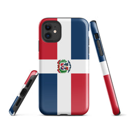 Dominikanische Republik República Dominicana Flagge iPhone 15 14 13 12 11 Pro Max Plus Mini Handyhülle iPhone Robuste Schutzhülle