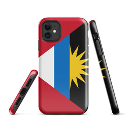 Funda para iPhone 15, 14, 13, 12 y 11 Pro Max Plus Mini con bandera de Antigua y Barbuda, ideas para regalos con mapa y bandana