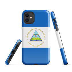 Funda para iPhone 15, 14, 13, 12 y 11 Pro Max Plus Mini con la bandera de Nicaragua Ideas para regalos Mapa del país Regalo para ella Ideas para él Recuerdo de viaje