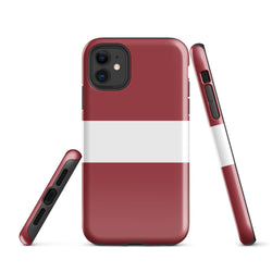 Funda para iPhone 15, 14, 13, 12, 11 Pro Max Plus Mini con bandera de Letonia, regalo de recuerdo de viaje