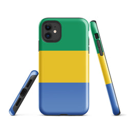 Funda para iPhone 15, 14, 13, 12, 11 Pro Max Plus Mini con bandera de Gabón, regalo de recuerdo de viaje