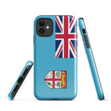 Fiji Flag iPhone Case 15 14 13 12 11 Pro Max Plus Mini Gift Travel Souvenir