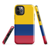 Kolumbien Kolumbianische Flagge iPhone 15 14 13 12 11 Pro Max Plus Mini Handyhülle iPhone Robuste Schutzhülle für iPhone
