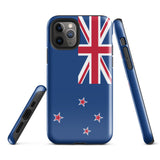 New Zealand Flag iPhone Case 15 14 13 12 11 Pro Max Plus Mini Gift Travel Souvenir