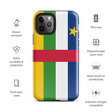 Central African Republic Flag iPhone Case 15 14 13 12 11 Pro Max Plus Mini Gift Travel Souvenir