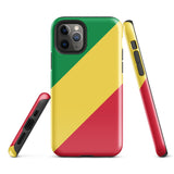 Congo Congolese Flag iPhone Case 15 14 13 12 11 Pro Max Plus Mini Gift Travel Souvenir