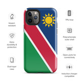 Funda para iPhone 15, 14, 13, 12, 11 Pro Max Plus Mini con la bandera de Namibia, regalo de recuerdo de viaje