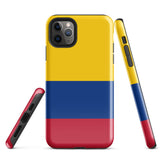 Kolumbien Kolumbianische Flagge iPhone 15 14 13 12 11 Pro Max Plus Mini Handyhülle iPhone Robuste Schutzhülle für iPhone