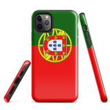 Portugal Portugiesische Flagge iPhone Hülle 15 14 13 12 11 Pro Max Plus Mini Geschenkideen Landkarte Skyline Geschenk für Sie Ihn Ideen Reise Souvenir