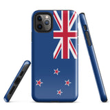 New Zealand Flag iPhone Case 15 14 13 12 11 Pro Max Plus Mini Gift Travel Souvenir