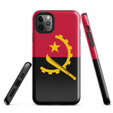 Funda para iPhone 15, 14, 13, 12, 11 Pro Max Plus Mini con bandera de Angola, regalo de recuerdo de viaje