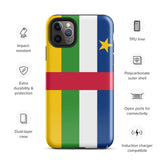 Central African Republic Flag iPhone Case 15 14 13 12 11 Pro Max Plus Mini Gift Travel Souvenir