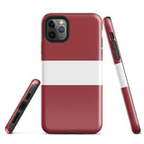 Funda para iPhone 15, 14, 13, 12, 11 Pro Max Plus Mini con bandera de Letonia, regalo de recuerdo de viaje