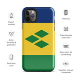 Saint Vincent and the Grenadines Flag iPhone Case 15 14 13 12 11 Pro Max Plus Mini Gift Travel Souvenir