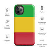 Funda para iPhone 15, 14, 13, 12, 11 Pro Max Plus Mini con bandera de Malí, regalo de recuerdo de viaje