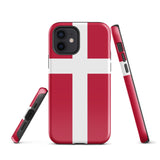 Denmark Danish Flag iPhone Case 15 14 13 12 11 Pro Max Plus Mini Gift Ideas Country Map Skyline Gift For Her Him Ideas Travel  Souvenir