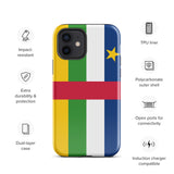 Central African Republic Flag iPhone Case 15 14 13 12 11 Pro Max Plus Mini Gift Travel Souvenir