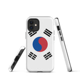 South Korea Korean Flag iPhone Case 15 14 13 12 11 Pro Max Plus Mini Gift Ideas Country Map Skyline Gift For Her Him Ideas Travel  Souvenir