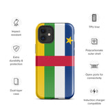 Central African Republic Flag iPhone Case 15 14 13 12 11 Pro Max Plus Mini Gift Travel Souvenir