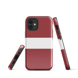 Funda para iPhone 15, 14, 13, 12, 11 Pro Max Plus Mini con bandera de Letonia, regalo de recuerdo de viaje