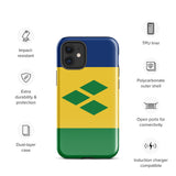 Saint Vincent and the Grenadines Flag iPhone Case 15 14 13 12 11 Pro Max Plus Mini Gift Travel Souvenir