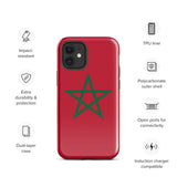 Funda para iPhone 15, 14, 13, 12, 11 Pro Max Plus Mini con bandera marroquí, regalo de recuerdo de viaje