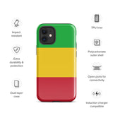 Funda para iPhone 15, 14, 13, 12, 11 Pro Max Plus Mini con bandera de Malí, regalo de recuerdo de viaje