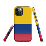 Kolumbien Kolumbianische Flagge iPhone 15 14 13 12 11 Pro Max Plus Mini Handyhülle iPhone Robuste Schutzhülle für iPhone