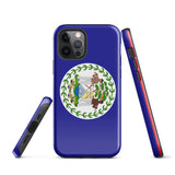 Belize Belizean Flag iPhone Case 15 14 13 12 11 Pro Max Plus Mini Gift Ideas Country Map Skyline Gift For Her Him Ideas Travel  Souvenir