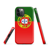 Portugal Portugiesische Flagge iPhone Hülle 15 14 13 12 11 Pro Max Plus Mini Geschenkideen Landkarte Skyline Geschenk für Sie Ihn Ideen Reise Souvenir