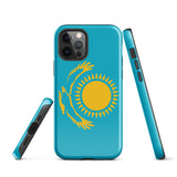 Kazakhstan kazakh Flag iPhone Case 15 14 13 12 11 Pro Max Plus Mini Gift Ideas Country Map Skyline Gift For Her Him Ideas Travel  Souvenir